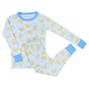 BUNNY EARS BLUE TODDLER LONG PAJAMAS