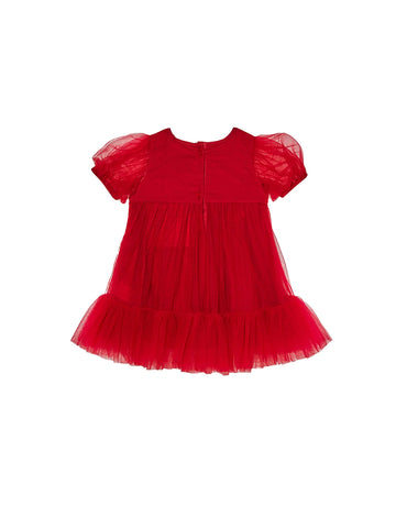 BEBE SEREPHINE TULLE DRESS