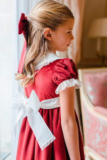 BURGUNDY VELVET DRESS