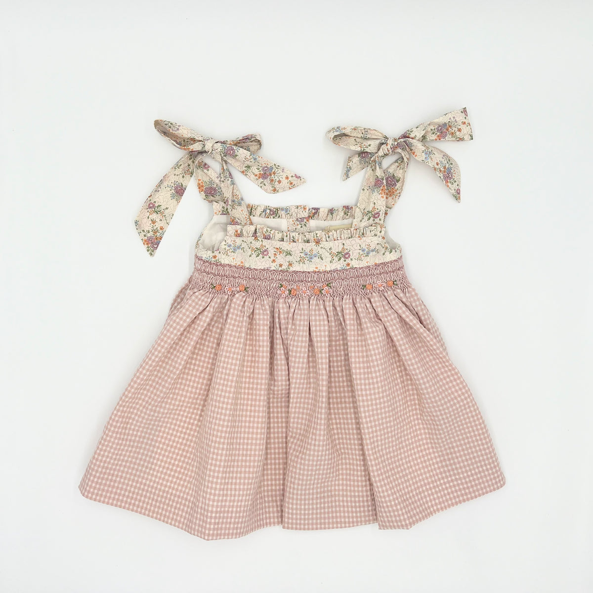 BEIGE DRESS GIRL FLORAL