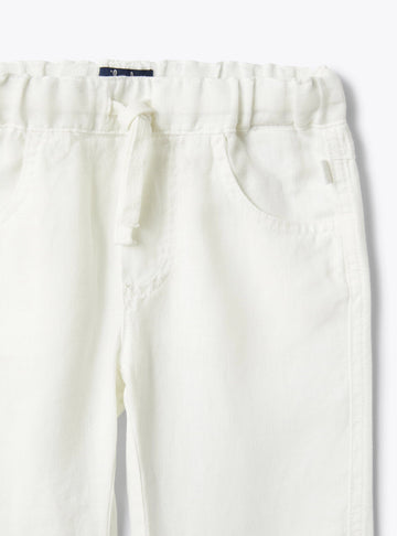 LINEN PANTS WITH DRAWSTRING