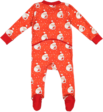 RED SANTA GLOWS BABY  PAJAMA