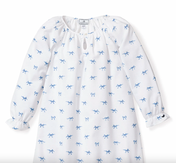 Flannel Delphine Nightgown in Fanciful Bows