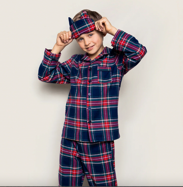 Cotton Pajama Set in Windsor Tartan