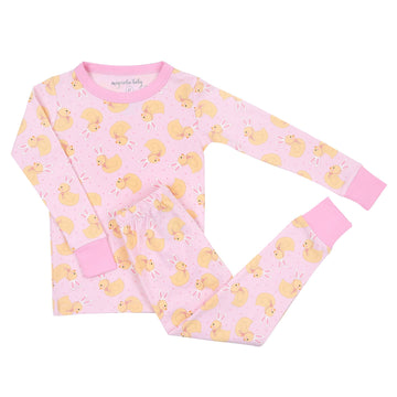 BUNNY EARS PINK TODDLER LONG PAJAMAS