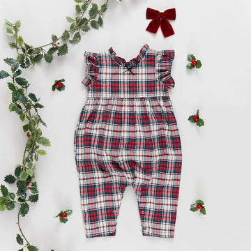 BABY GIRLS JENNIFER JUMPER - HOLLY TARTAN