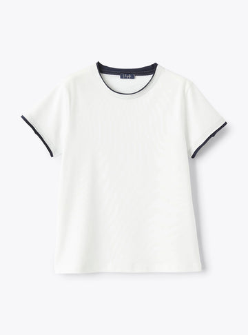 T-SHIRT WITH FRAYED DETAILING
