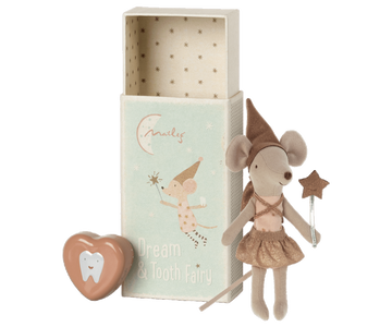 TOOTH FAIRY MOUSE IN MATCHBOX-ROSE