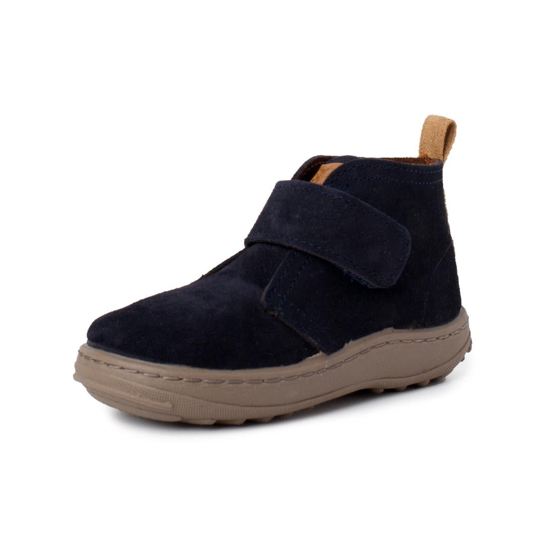 BOYS SUEDE BOOTS SPORT SOLE WITH ADHERENT STRAP
