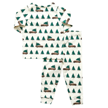 KIDS ORGANIC PJ SET - TREE FARM